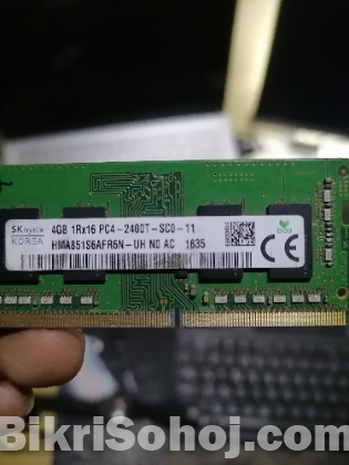 Original Sk Hynix 4gb Ddr4 2400mhz Laptop Ram For Sale